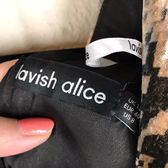 Lavish Alice Silvery Velvet Snake Print one-shoulder rouched mini dress - Picture 8 of 13